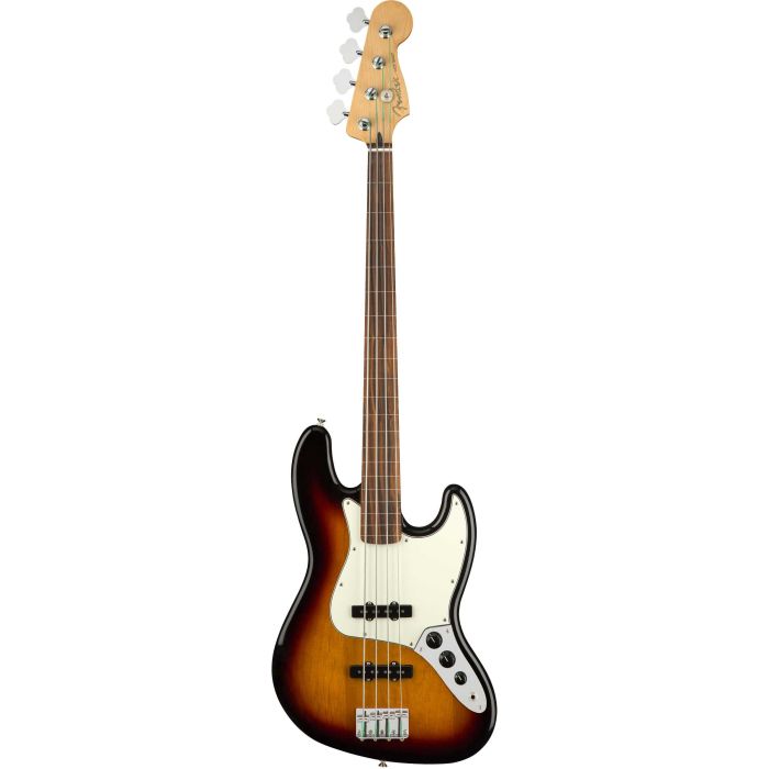 Basso elettrico Fretless Fender Player Jazz FL PF 3 sunburst main product photo