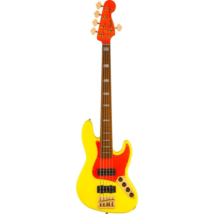 Fender MonoNeon Jazz V HH MN Neon Yellow main product photo