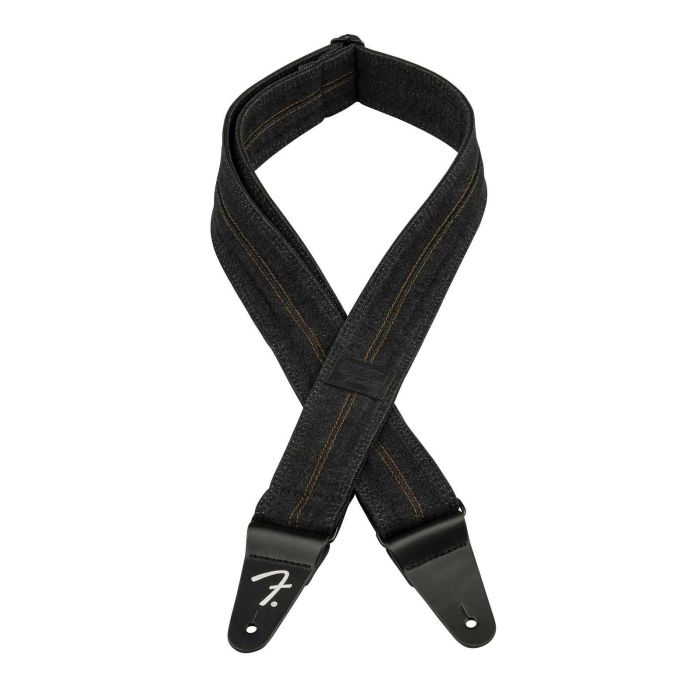 Fender Wrangler denim black stitch Strap main product photo