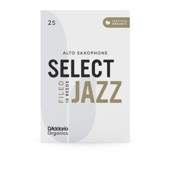 DAddario Organic Select Jazz Filed Alto Sax Reeds 2S 10pz main product photo