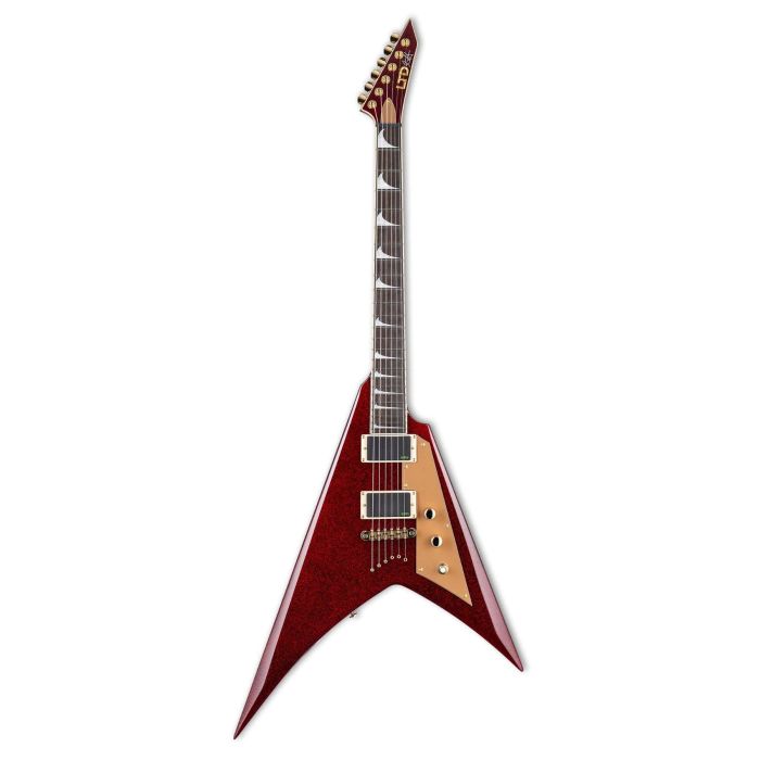 ESP LTD Kirk Hammett KH-V RSP red sparkle main product photo