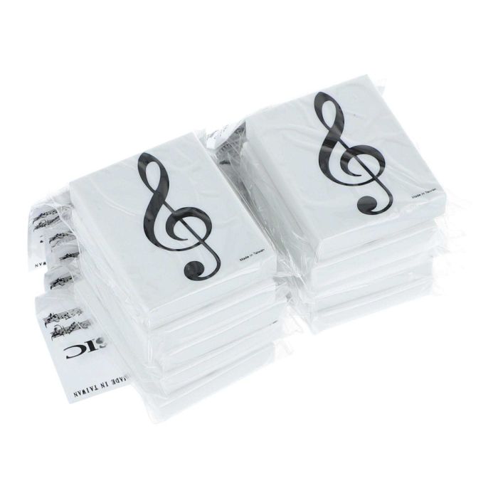 Gomma Musik Boutique bianca con chiave di violino main product photo