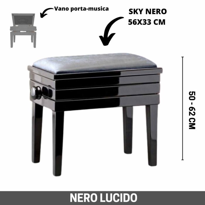 CGM 125 NERO LUCIDA PORTA MUSICA main product photo