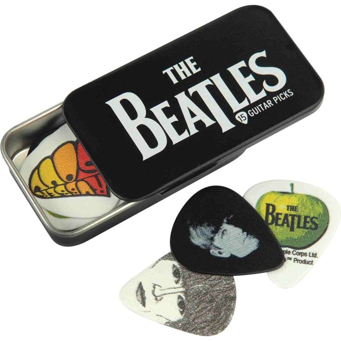 Blister D'addario 1CAB4-15BT1 Beatles Pick Tin Medium 15pz plettri main product photo