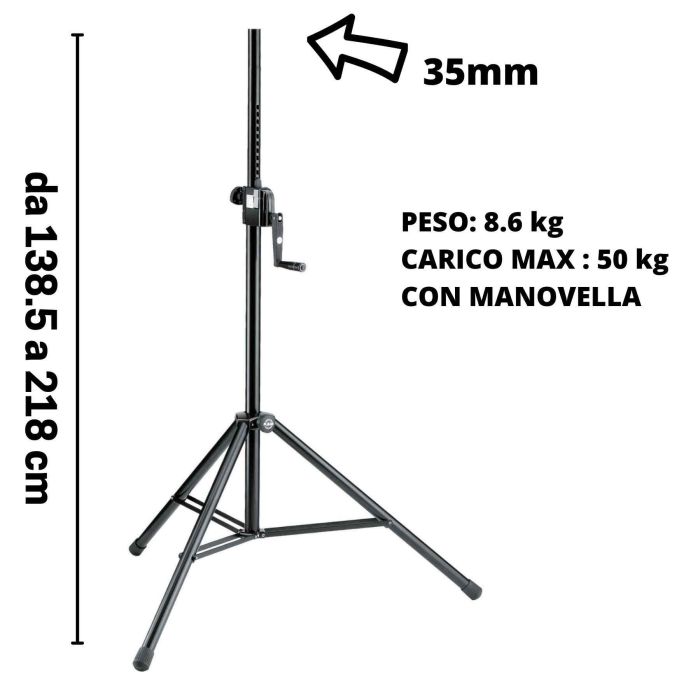 Supporto Casse K&M 21300 con manovella main product photo