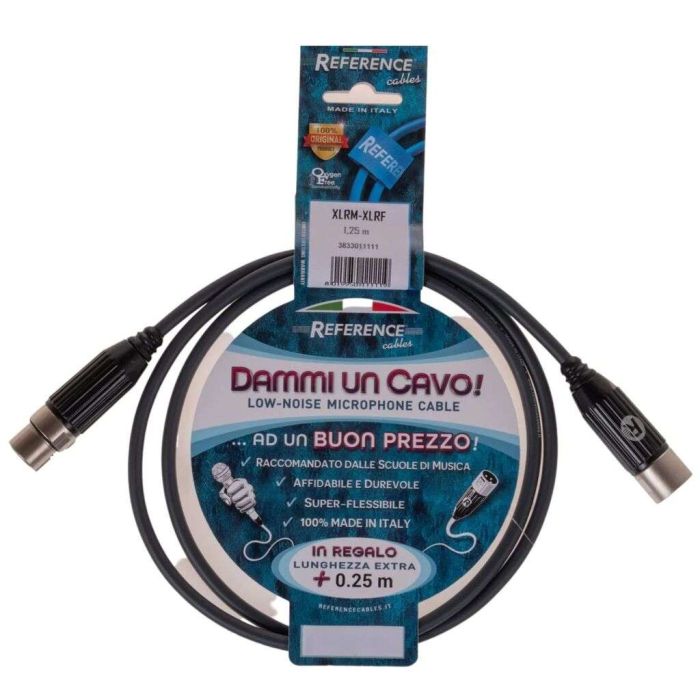 Cavo XLR/XLR 1,25 mt Reference Dammi un cavo! main product photo