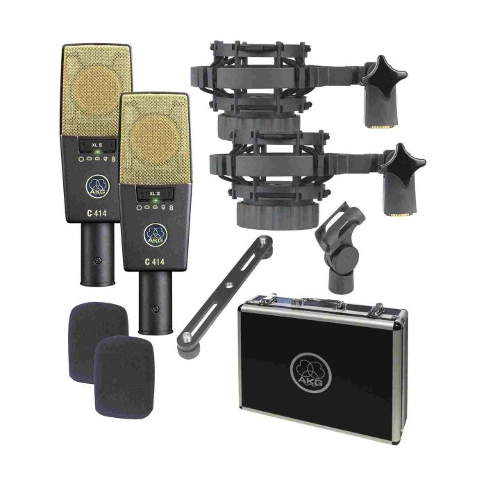 Coppia Microfoni AKG C414 XL II multi-pattern stereo set valigia main product photo