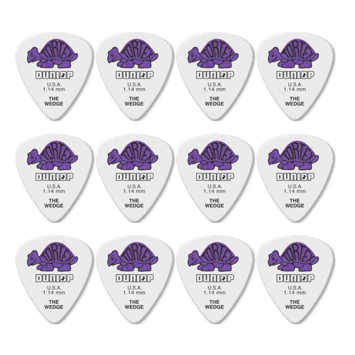 Blister plettri Dunlop 424P1.14 Tortex wedge 12pz 1.14mm main product photo