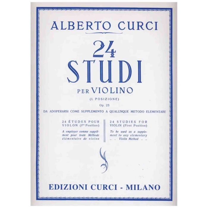 A.Curci 24 Studi per violino in prima posizione Op.23 main product photo