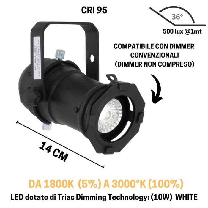 Showtec PAR 16 warm on dim main product photo