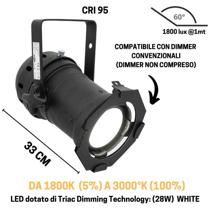 Showtec PAR 46 warm on dim main product photo