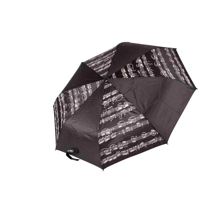 Ombrello mini nero con pentagramma bianco Musikboutique main product photo