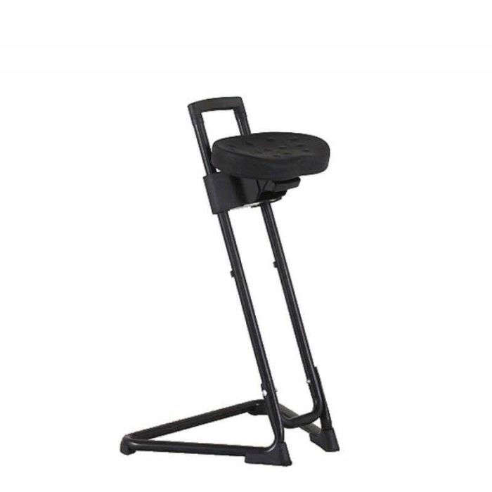 Seduta orchestrale Adams 4STM1FP in gomma e acciaio nero main product photo