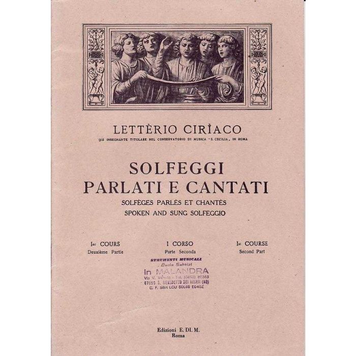 Ciriaco Solfeggi parlati e cantati 3 main product photo