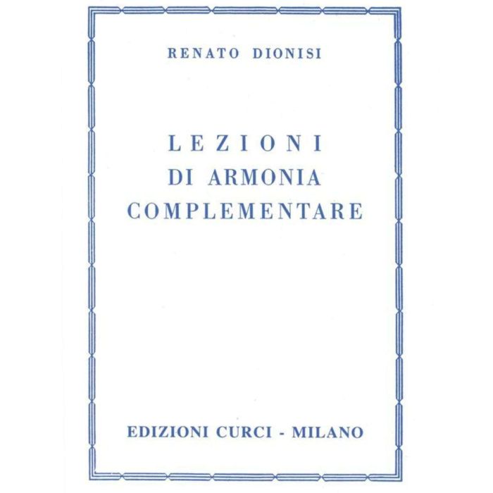 R.Dionisi Lezioni di Armonia Complementare main product photo