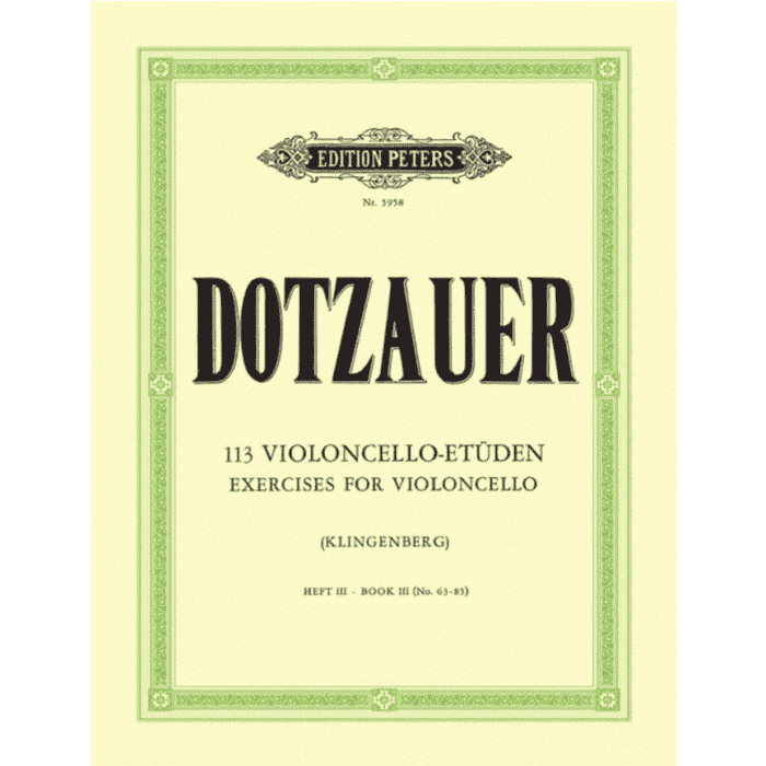 Dotzauer 113 Studi per violoncello Vol. III main product photo