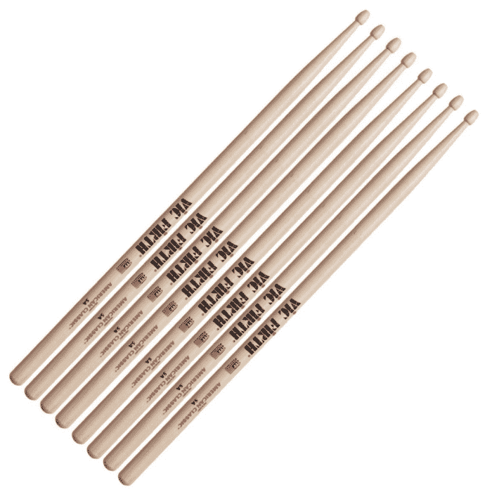 Bacchette Vic Firth American Classic 5A Hickory Punta Legno Goccia 4 paia main product photo
