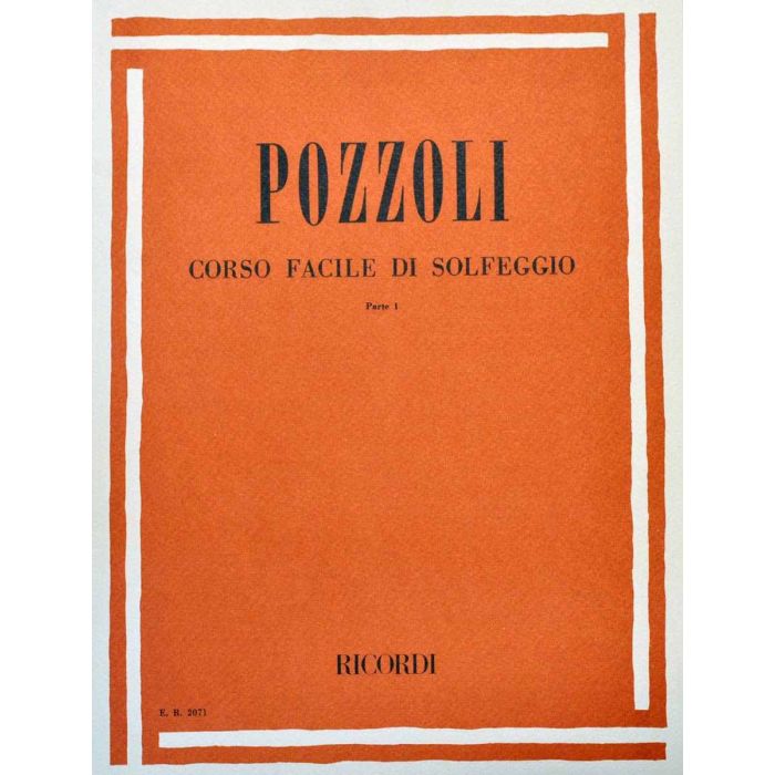 E.Pozzoli Corso facile di Solfeggio Parte I main product photo