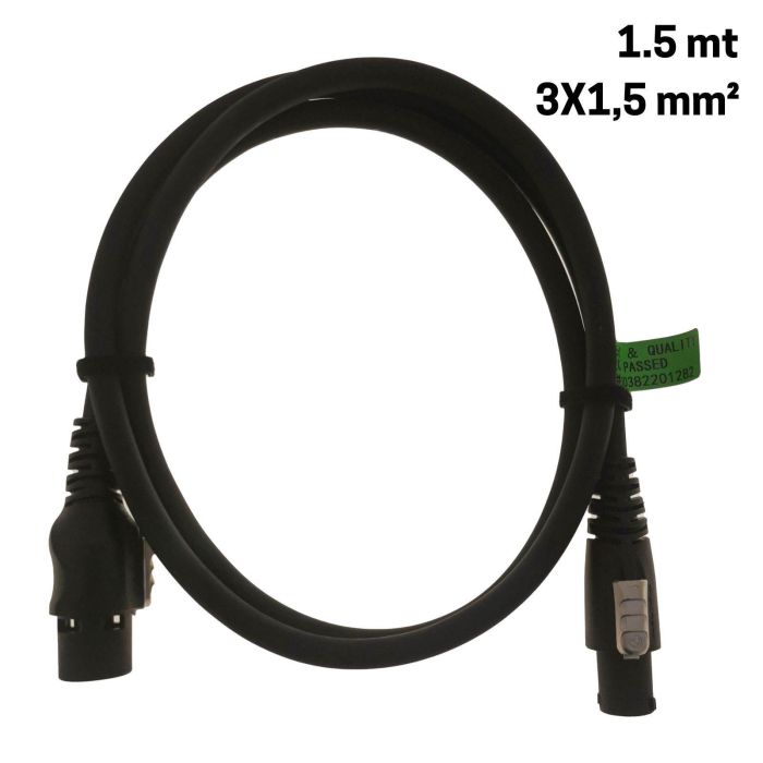 Prolunga Elettrica Powercon 1,5 mt DAP Audio sezione 3x1,5mm2 main product photo