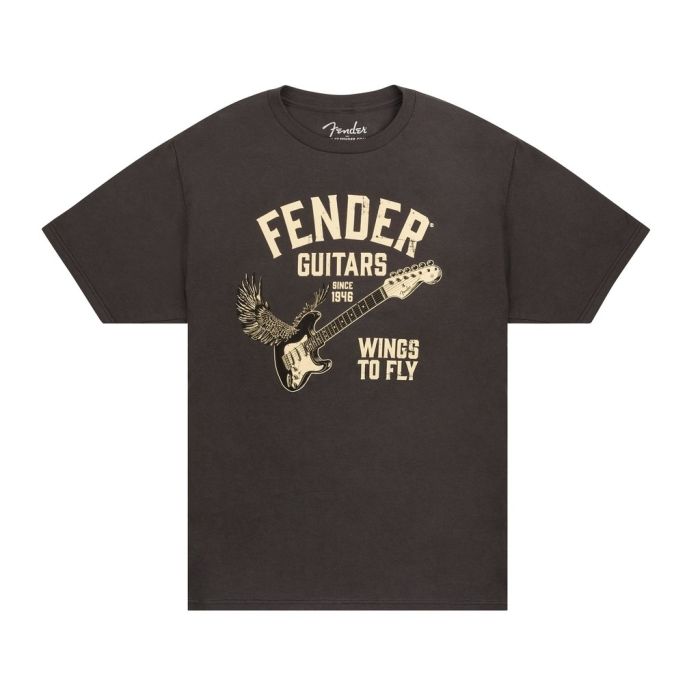 T-Shirt Fender Wings to fly vintage black M main product photo