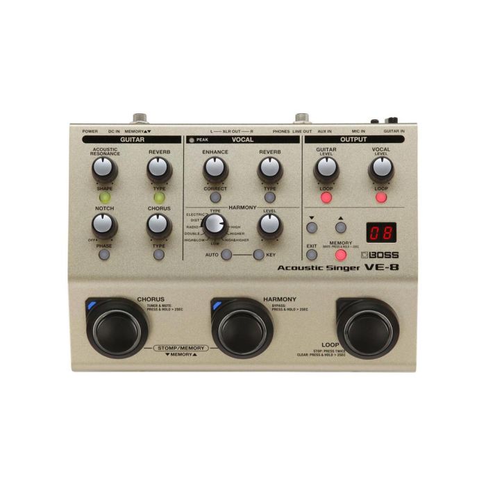 Multieffetto Pedale Voce chitarra Boss VE8 main product photo