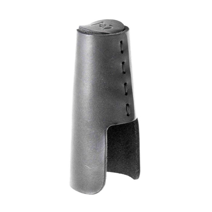 Copribocchino Clarinetto basso Sax baritono Zac Ligature ZB-61 grande cuoio nero main product photo