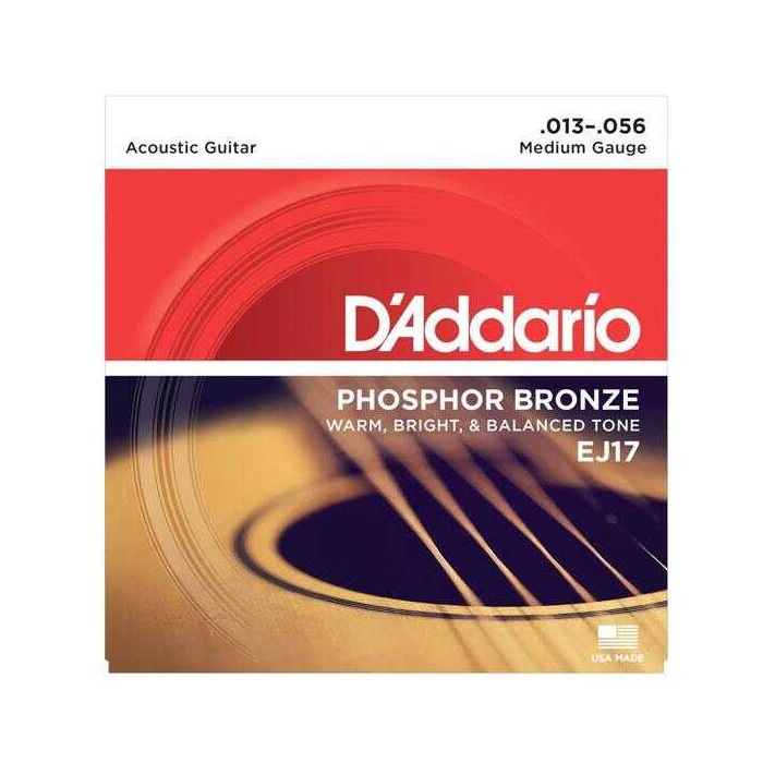 Corde Acustica D'Addario EJ17 Phosphor Bronze medium 13-56 main product photo