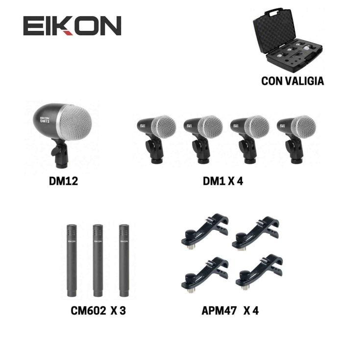 Eikon DMH8XL 8 microfoni con custodia main product photo