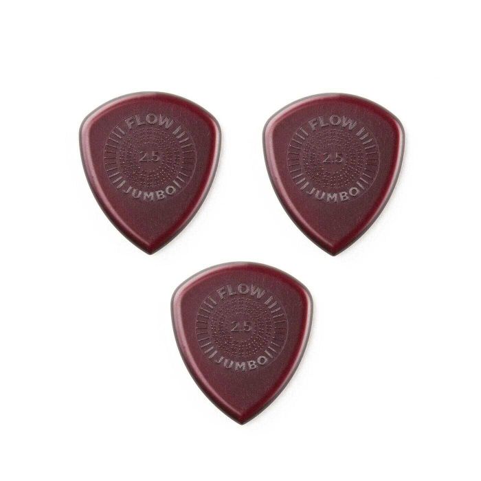 Blister plettri Dunlop Flow 547P2.5 jumbo 2,5mm grip 3pz main product photo