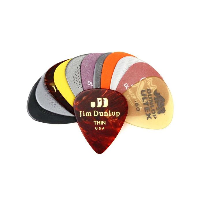 Blister plettri Dunlop assortiti PVP101 Variety pack 12pz light medium main product photo