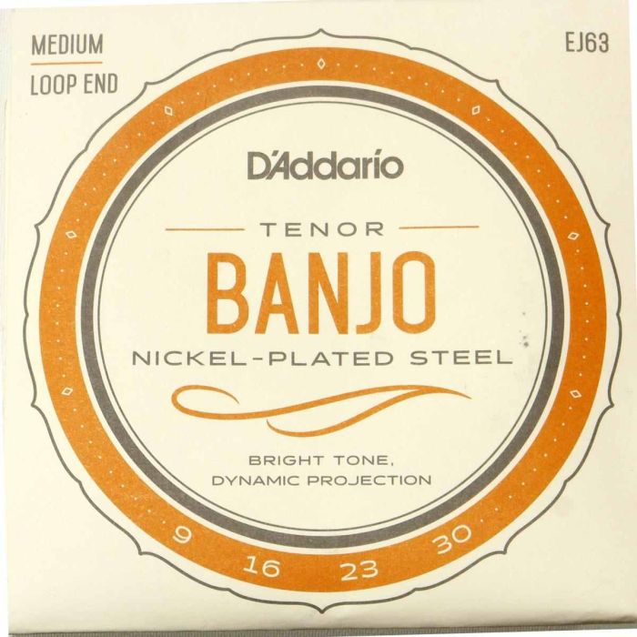 Corde Banjo tenore D`Addario EJ63 nickel loop 9-30 main product photo