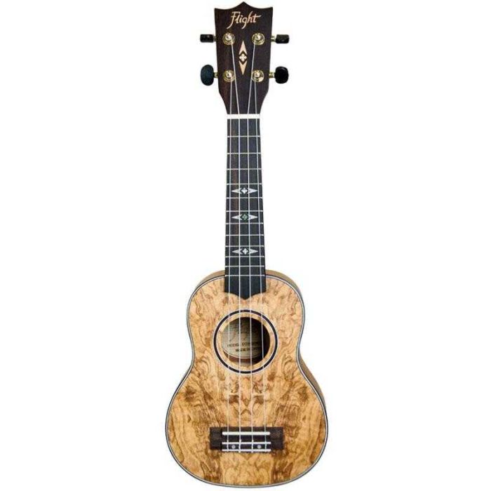 Flight DUS410 quilted ash Ukulele soprano con borsa main product photo