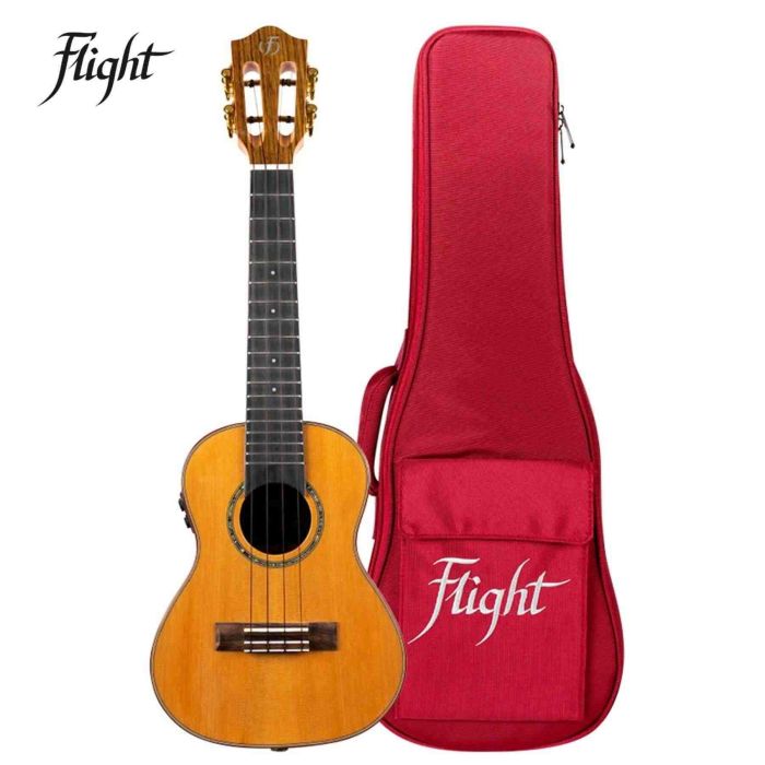 Ukulele concerto elettrificato Flight Diana Pick Up Soundwave con borsa main product photo