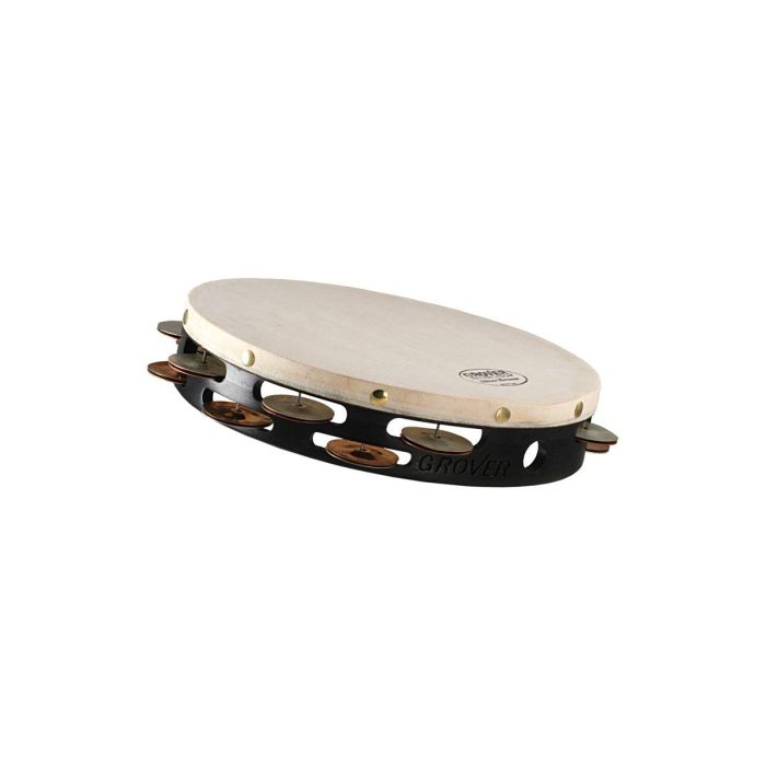 Tamburello Grover T2GSPH 10" piattini Alpacca e Bronzo pelle naturale main product photo