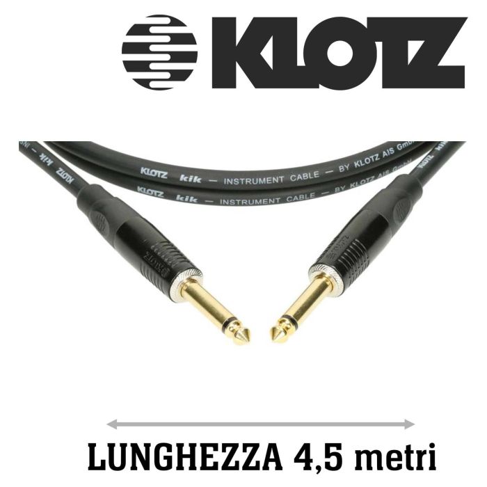 Cavo jack/jack 4,5 mt Klotz serie KIK KIKKG4.5PPSW main product photo