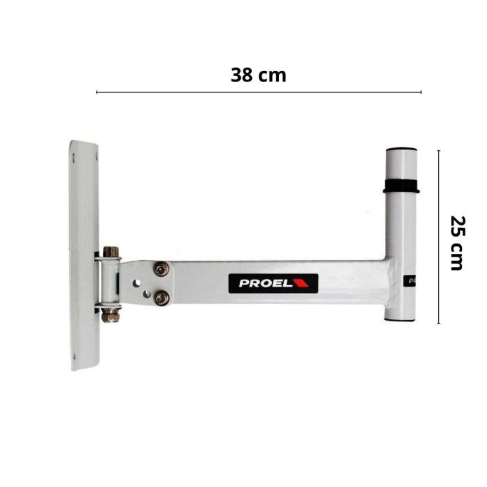Supporto Parete Proel KP560 reg. orizzontale 35 kg max bianco main product photo