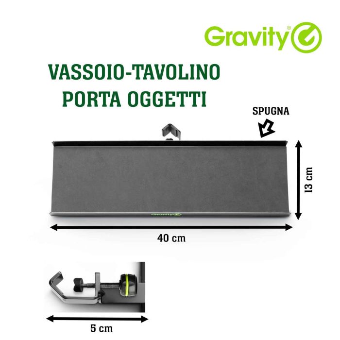 Portaoggetti Gravity MA TRAY 2 40x13x50cm black main product photo