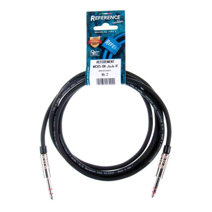 Cavo jack stereo/jack stereo 2 mt Reference MCR5-BK-JSJS-R nero main product photo