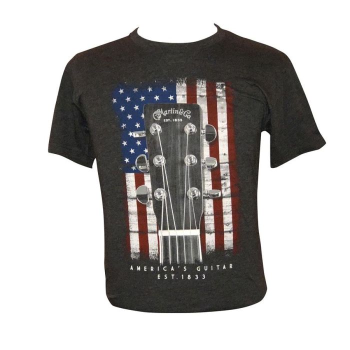 T-Shirt Martin American Flag tee charcoal S main product photo