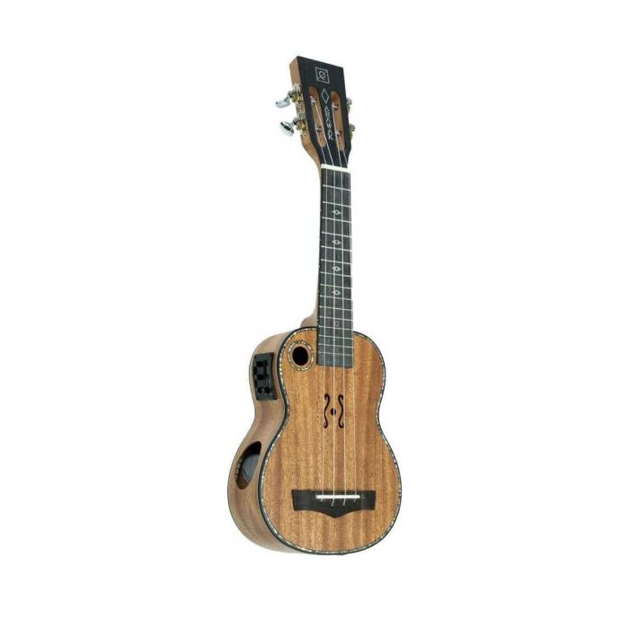 Ukulele soprano elettrificato Oqan QUK-ARAWAK SE doppia buca mogano main product photo