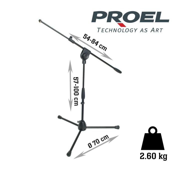 Asta Microfono nana Proel PRO281BK main product photo