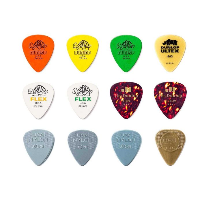 Blister plettri Dunlop assortiti PVP112 Variety pack 12pz acoustica main product photo