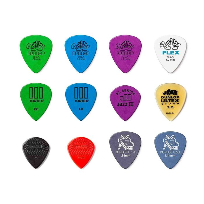 Blister plettri Dunlop assortiti PVP113 Variety pack 12pz electrica main product photo