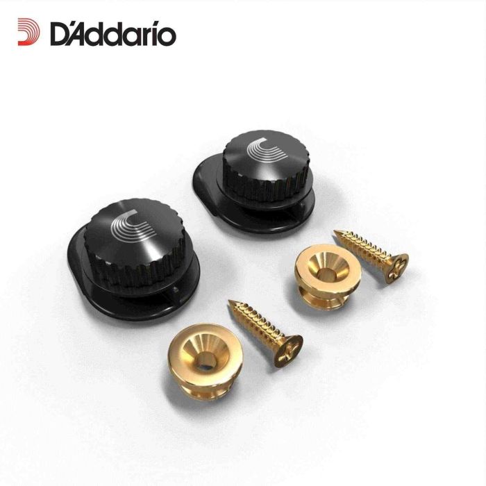 D'Addario PW-SLS-03 Universal Strap Locks Gold 2pz main product photo