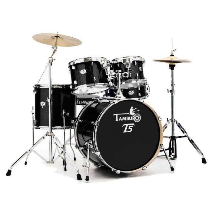 Tamburo T5 18" 5pz Completa Black Sparkle main product photo
