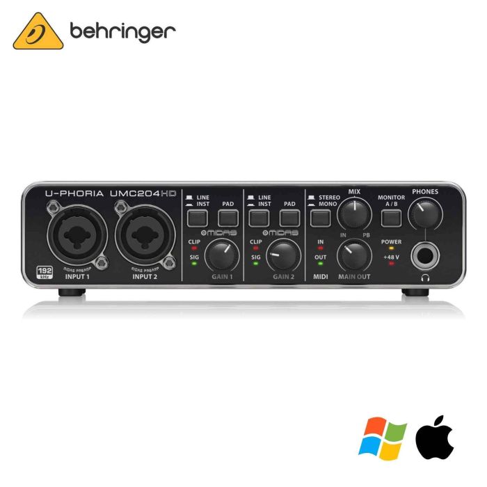 Behringer U-Phoria UMC204HD main product photo