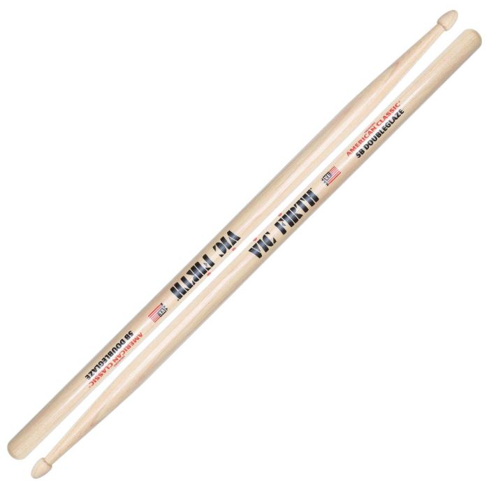 Bacchette Vic Firth 5BDG American classic 5B doubleglaze hickory punta legno main product photo