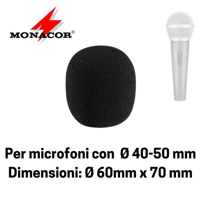 Antivento Monacor WS-60 black 60x70mm main product photo