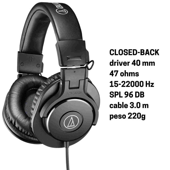 Cuffia Audio-Technica ATH-M30X CLOSED 47 Ohm main product photo