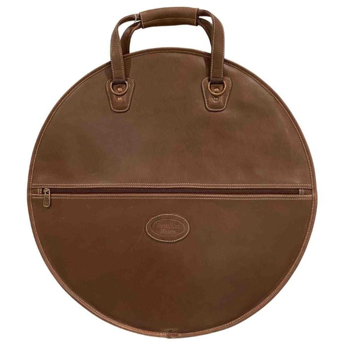 Borsa Piatti 22" Reunion Blues chestnut brown creme stitch main product photo